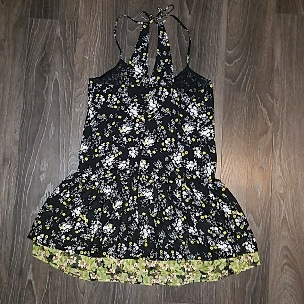 Princess Vera Wang Black Floral Sundress